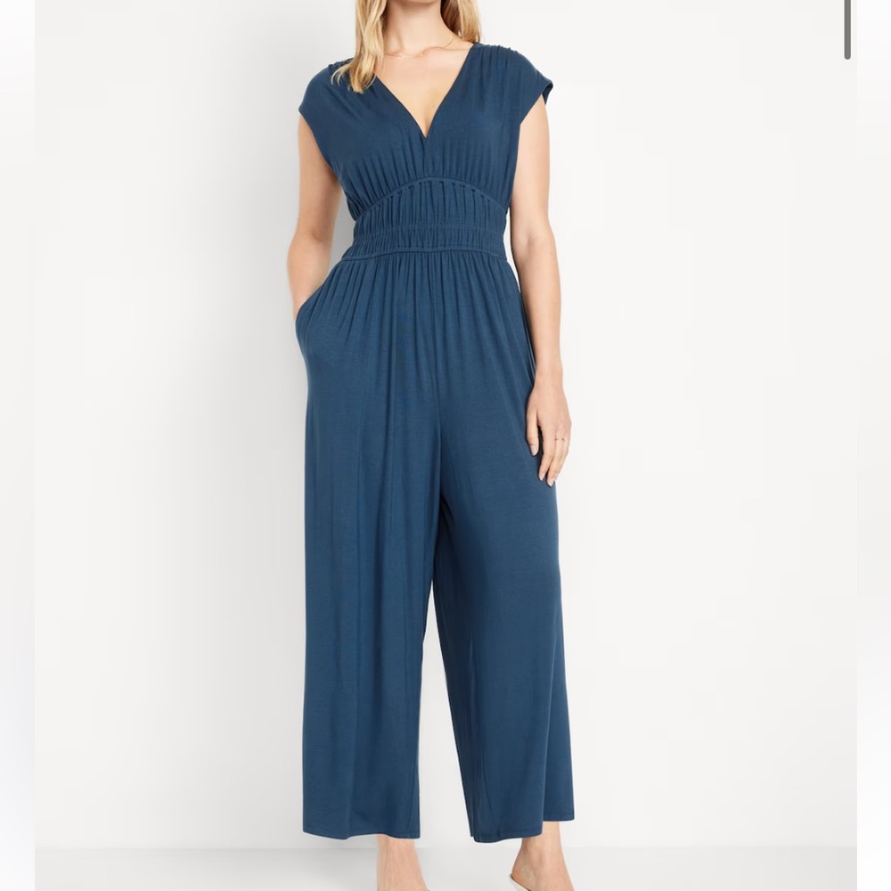 Old Navy Blue Jumpsuit with Palazzo Pants